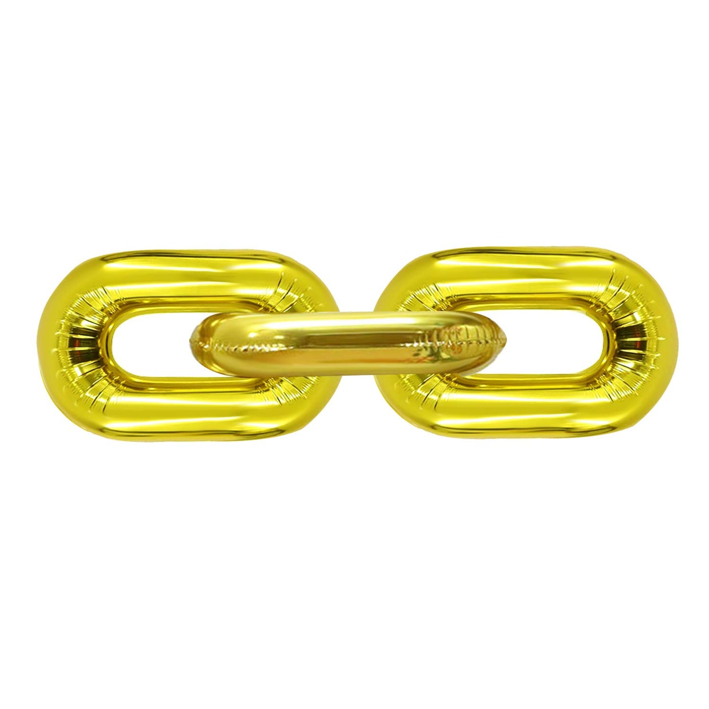 Foil Chain Balloons Jumbo Chain Balloons for 80s 90s Party Decorations Giant Balloon Chain Balloons Gold (Gold, 16 inch)