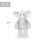 WEIGEDU Elephant Teddy Bear Stuffed Animals Plush Elephant Toys with Pink Ears Nose for Girls Boys Kids Babies Shower Bedtime Gifts, 15.7"