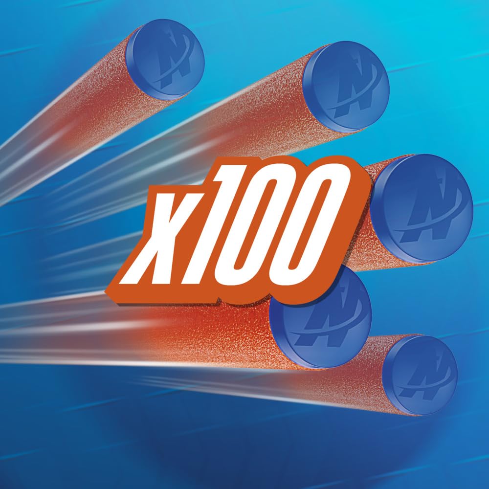 Nerf N Series N1 Darts, Includes 100 Darts, Compatible Only with Nerf N Series Blasters, Outdoor Games, Ages 8+ (Amazon Exclusive)