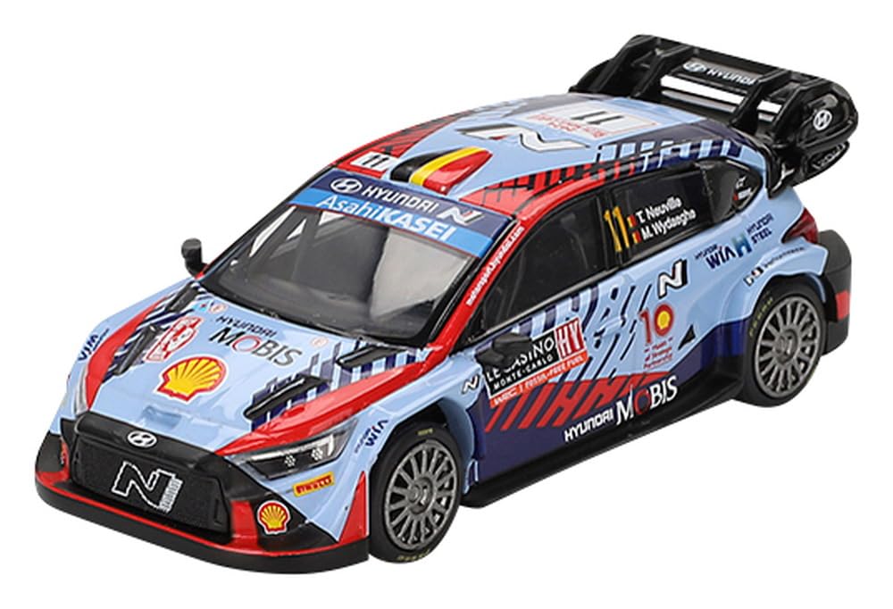 MINI GT 1/64 i20 N 1 Monte Carlo 2024 Winner #11 (Left Handle) Finished Product MGT00871-BL