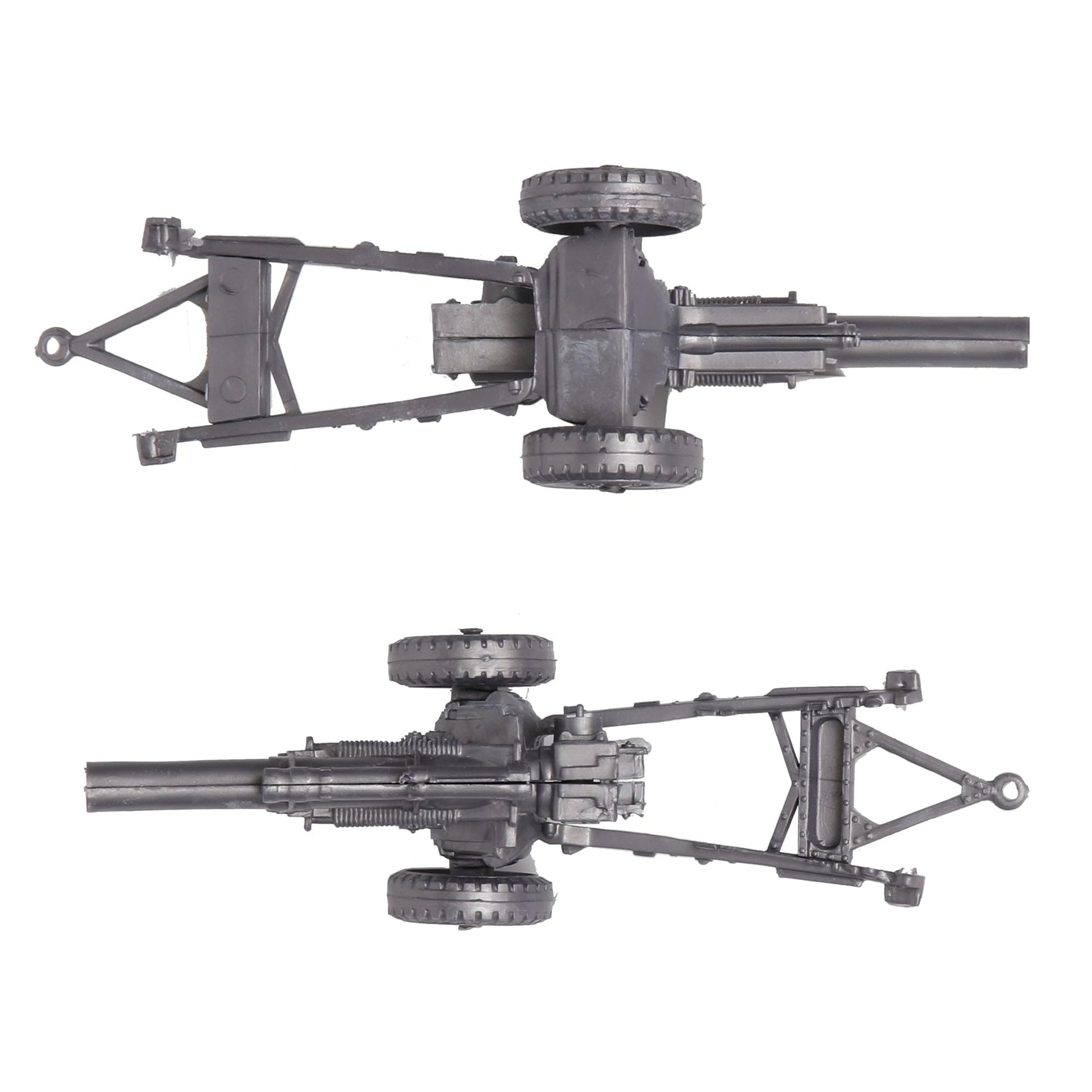 BMC Classic Marx US Military HOWITZERS Silver-Gray 3pc Plastic Army Men Field Artillery