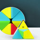 AMAZA Pyramid Speed Cube QiYi Toys 2X2 Speed Cube Stickless Triangle Magic Cube Puzzle Toy Colorful