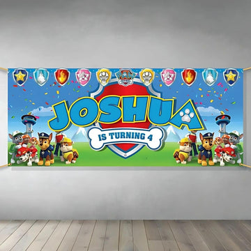 Paw Patrol Large Jointed Banner (1 Pc.) - Colorful, Eye-Catching Decoration for Kids Birthday Parties