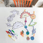 Fun Express Solar System Craft Kit - VBS 2026 Vacation Bible School Supplies/Decor- Educational and Learning Activities for Kids - 12 Pieces
