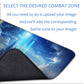 ZWHDSLC Custom Playmat 24" x 14" Non-Slip TCG Play Mats, Include Storage Bag - Printable Play Zone, Any Image Printed Your Design Tournament and Card