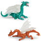 Safari Ltd Dragons Designer TOOB - 6 Mini Figurines Including Forest, Ice, Midnight Moon, Mountain, Cloud and Chinese Horned Dragon - Toy Figures