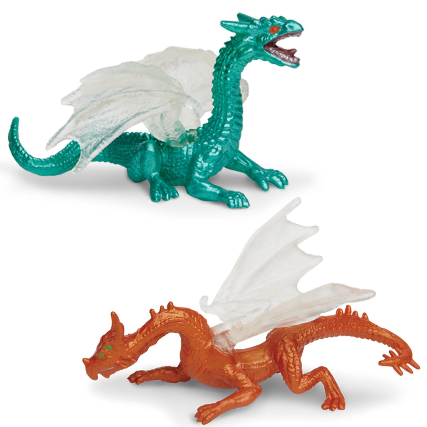 Safari Ltd Dragons Designer TOOB - 6 Mini Figurines Including Forest, Ice, Midnight Moon, Mountain, Cloud and Chinese Horned Dragon - Toy Figures