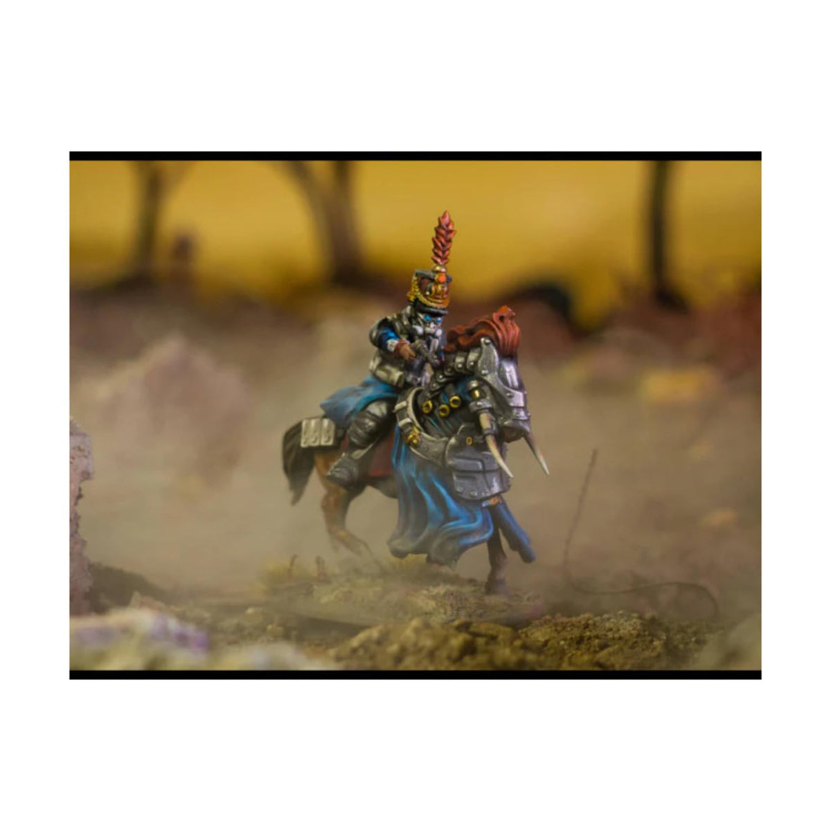 Wargames Atlantic Death Fields - Les Grognards Cavalry (9 Figures) Multi-Part Hard Plastic (HIGH Impact POLYSTYRENE) 28MM Figure - Made in The USA