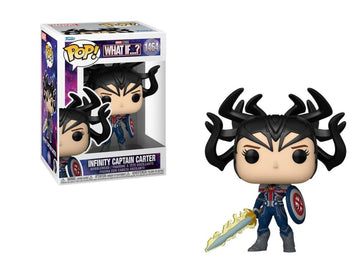 Funko POP Vinyl: Marvel What If - Infinity Captain Carter - Collectable Vinyl Figure - Gift Idea - Official Merchandise - for Kids & Adults - TV Fans