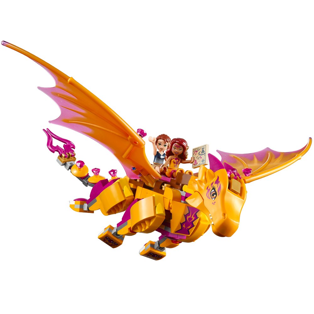 LEGO Elves Fire Dragon's Lava Cave 41175 Creative Play Toy for 8- to 12-Year-Olds