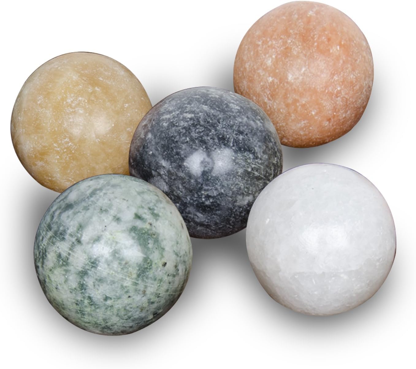 Solitaire Game Marbles Set of 5 -Multi Color