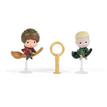 Harry Potter Micro Magical Moments, Quidditch Surprise Set with 2 Figures (Approx. 3.8 cm Tall) and Accessories, Toy for Children from 6 Years, Fan