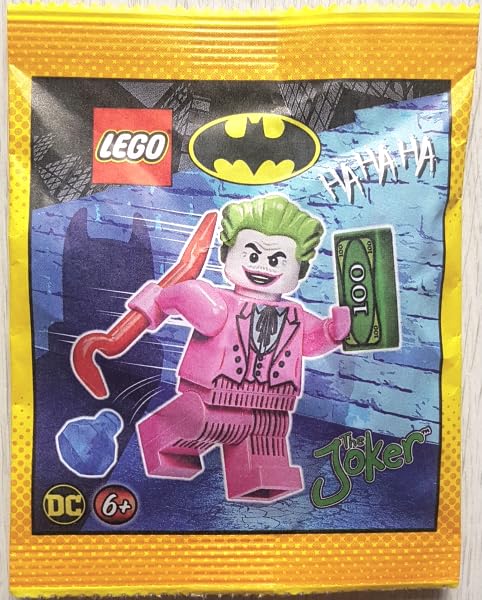 LEGO DC Superheroes: Joker Minifigure with Pink Suit and Crowbar