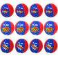 12 Inflatable Superhero Party Beach Balls - 8" Comic Pow Wham Bang Designs