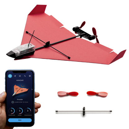POWERUP 4.0 Paper Airplane Kit - Smartphone App Controlled RC Plane Motor