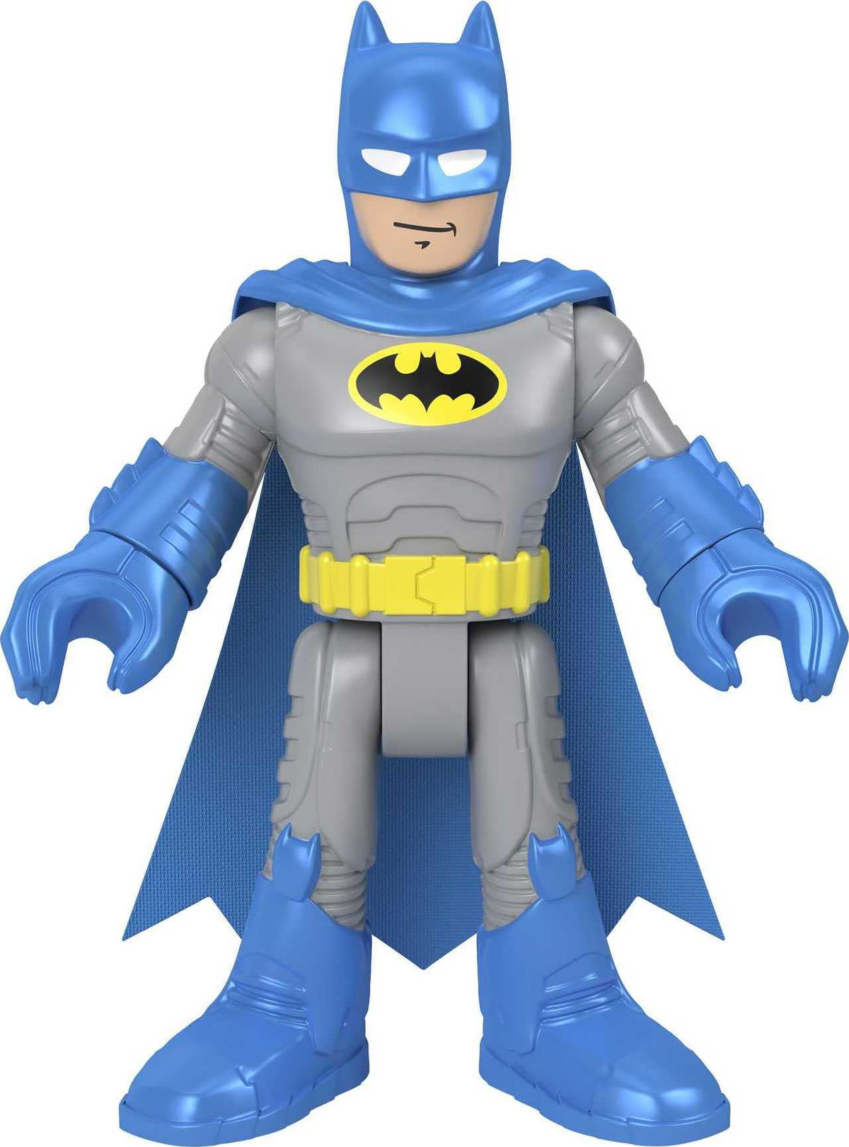 DC Super Friends Fisher-Price Imaginext Batman XL - Blue, Extra-Large Figure with Fabric Cape for Preschool Kids Ages 3-8 Years