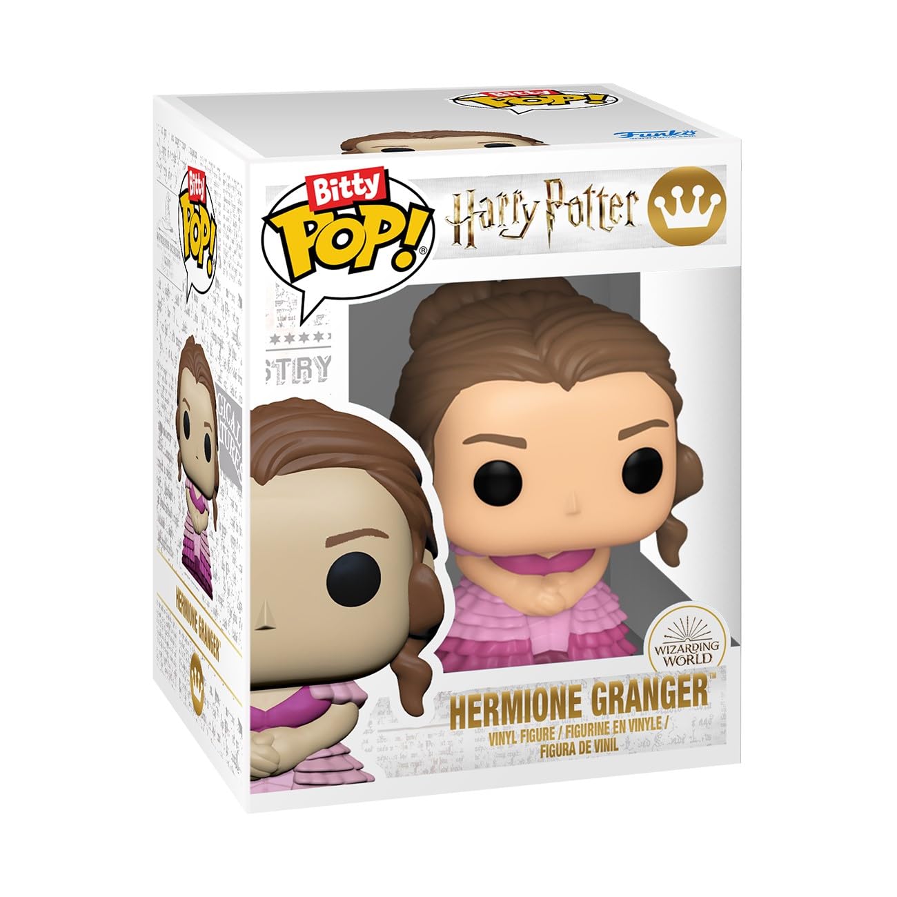 Funko Bitty POP HP GOF - Hermione, 4-Pack and A Surprise Mystery Mini Figure - 0.9 Inch (2.2 Cm) - Harry Potter Collectable - Stackable Display Shelf