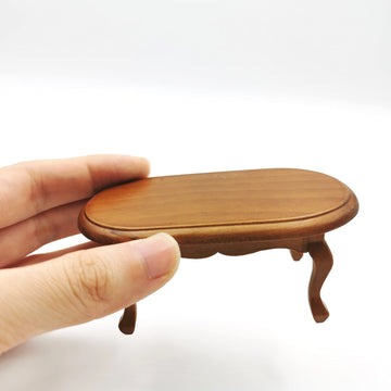 SXFSE Dollhouse Decoration Accessories,1/12 Mini Dollhouse Furniture Miniature Teatable Coffee Table Living Room Toy