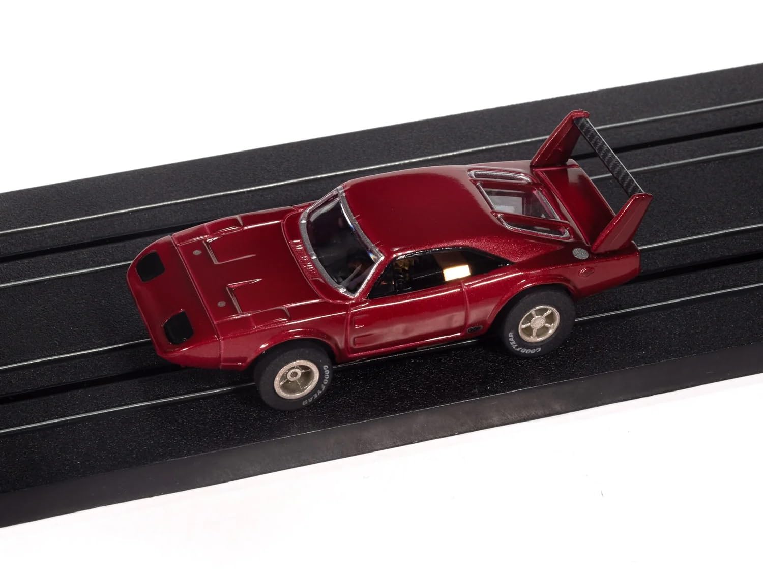 1969 Dodge Daytona Mystery Matinee (Red) HO Scale Slot Car by Auto World (Due March 2026)
