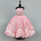 Fashion Tutu Ballet Dress for 11.5" Doll Clothes Outfits 1/6 Dolls Accessories Rhinestone 3-Layer Skirt Ball Party Gown (Pink)