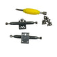 LEEFAI Pro Fingerboard Trucks 29/32/34/36mm G4 -Raw Metal Color-Inverted Kingpin with Hardware (29mm)