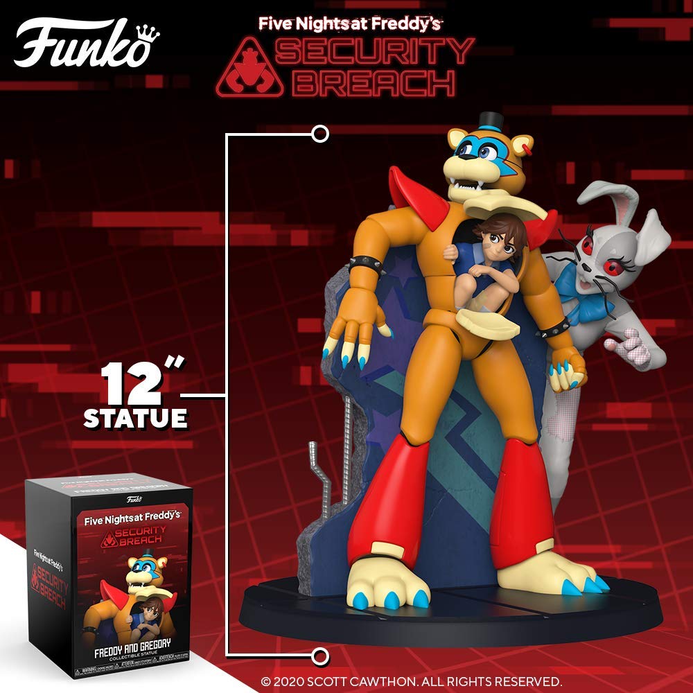 Funko POP 12" Statue: Five Nights at Freddy's - Freddy and Gregory, Multicolor (55414)