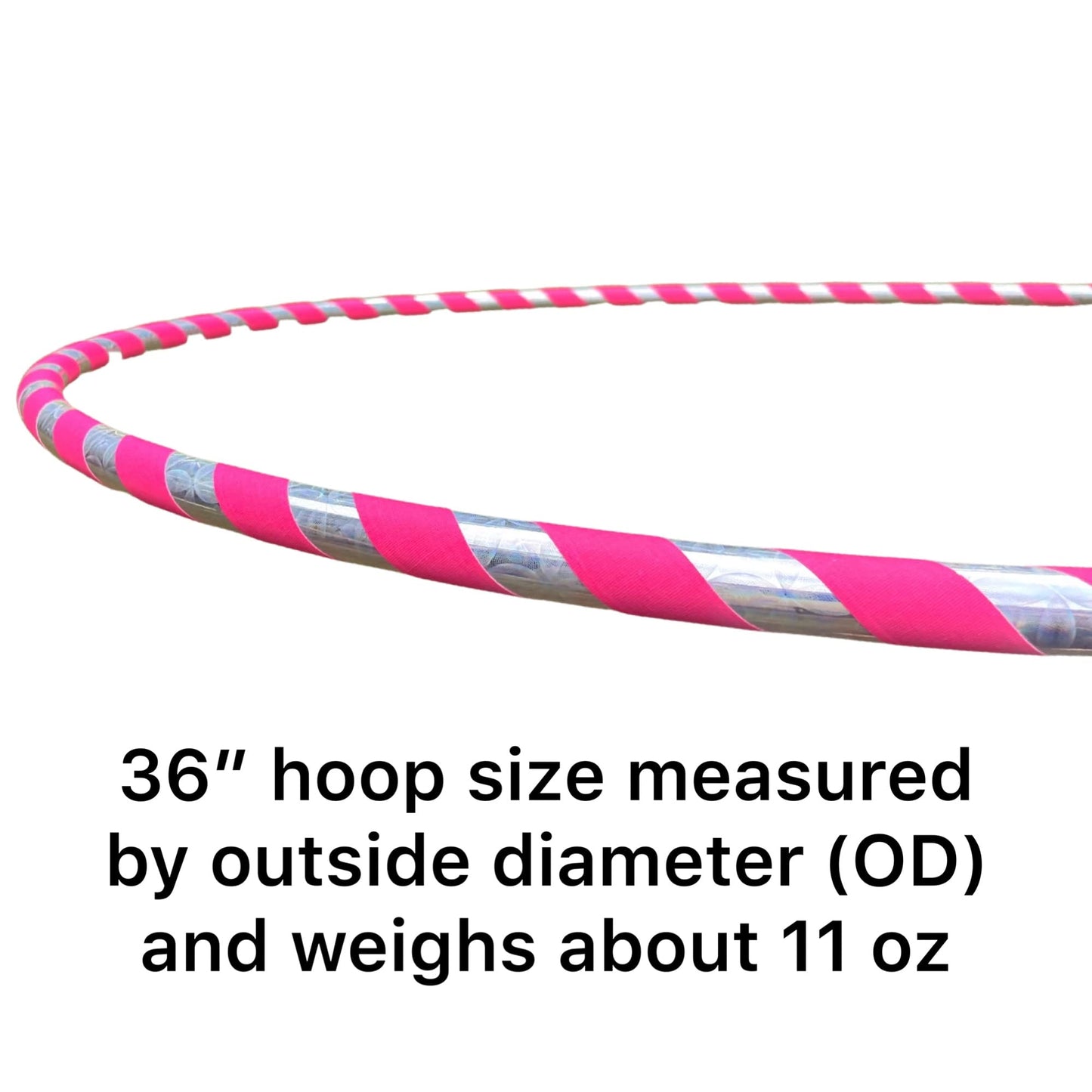 Beginner Dance Hula Hoop. Handmade in the USA (Pink)