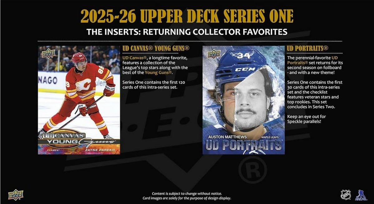 Upper Deck 2025-26 Series 1 Hockey Binder Starter Kit