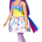 Barbie Dreamtopia Unicorn Fashion Doll with Blue & Purple Hair Wearing Removable Skirt & Accessories Including Themed Headband & Tail