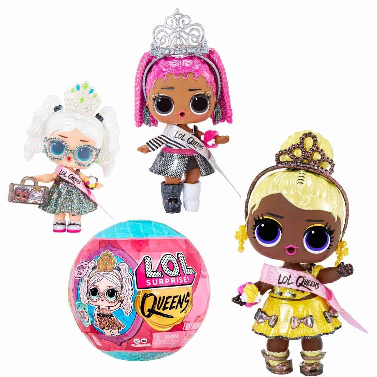LOL Surprise Queens Dolls with 9 Surprises Including Doll, Fashions, and Royal Themed Accessories - for Girls Age 4+