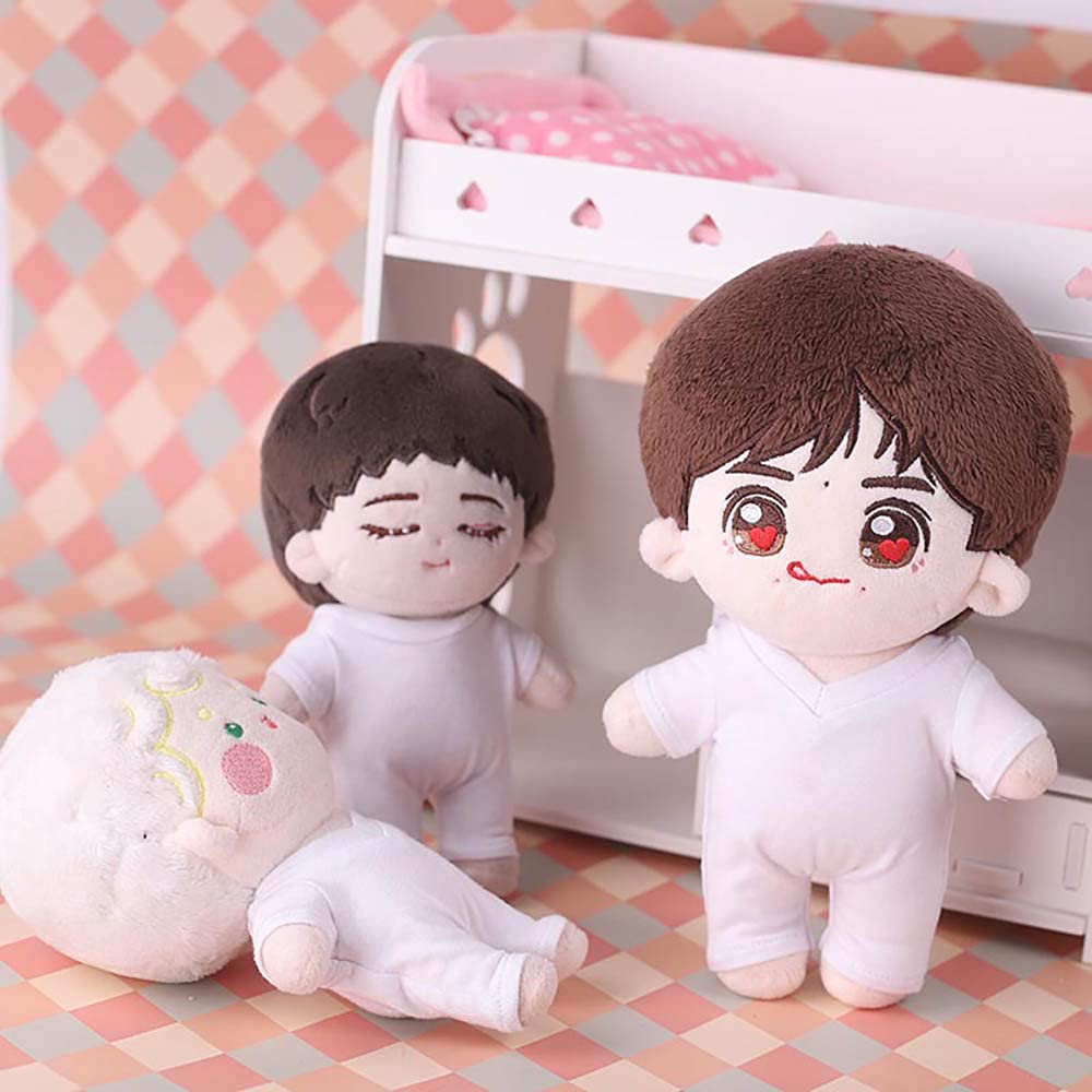 niannyyhouse 20cm Plush Doll Clothes V-Neck Anti-Stain Underwear Doll Dress up (20CM-V-Neck)