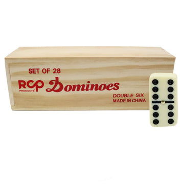 RCP PRODUCTS Dominoes Double 6 Tiles. 28 Pieces Dominoes for Adults