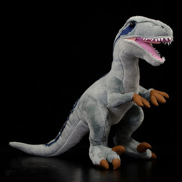 Velociraptor Dinosaur Plush Toy - Gray 17” Dinosaur Tyrannosaurus Stuffed Animal Plushie, Figurines Dinosauria Tyrannosaurus Stuffed Toys Soft, Gifts