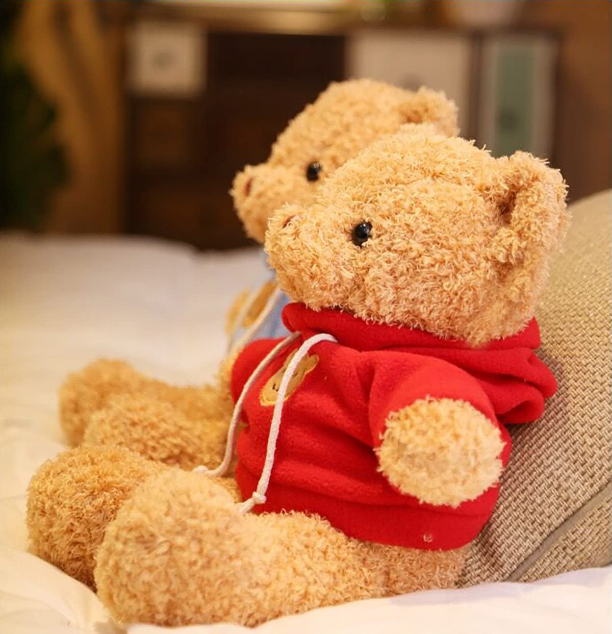 YUKOUQIAN Teddy Bear Stuffed Animal Cute Plush Doll SoftToy 11.8" Gift for Girls Boys Birthdays Christmas Children's Day Halloween Thanksgiving Day