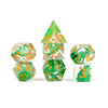 FanRoll Sharp Edge Resin DND Dice Set: Frog Dice, Role Playing Game Dice for Dungeons and Dragons