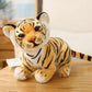 GUDVES Tigers Plush Toy Stuffed Animal - Cute Lifelike Tiger Stuffed Animals Toy Gift for Boy Baby Hug Tiger - Yellow Stuffed Animal (9.8 in, Yellow