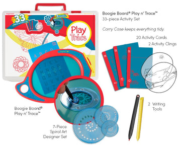 Boogie Board Play and Trace Deluxe Activity Kit - Includes Learning and Activity Templates in a Travel Case - Authentic