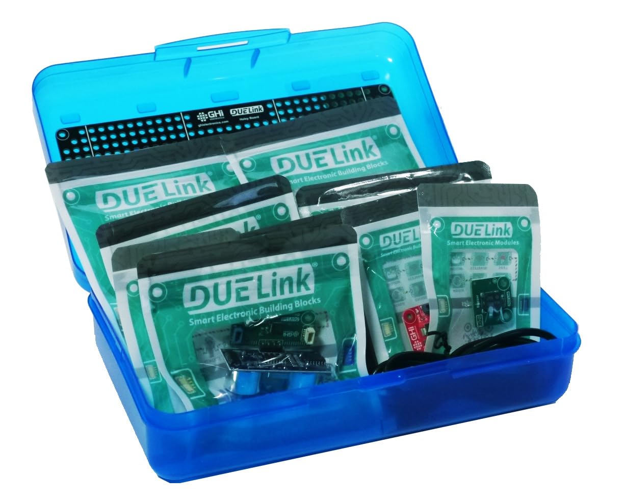 DUELink Smart Electronic Building Blocks Kit: Use with Python, Javascript, Arduino, RPI, MakeCode, or MicroBlocks.