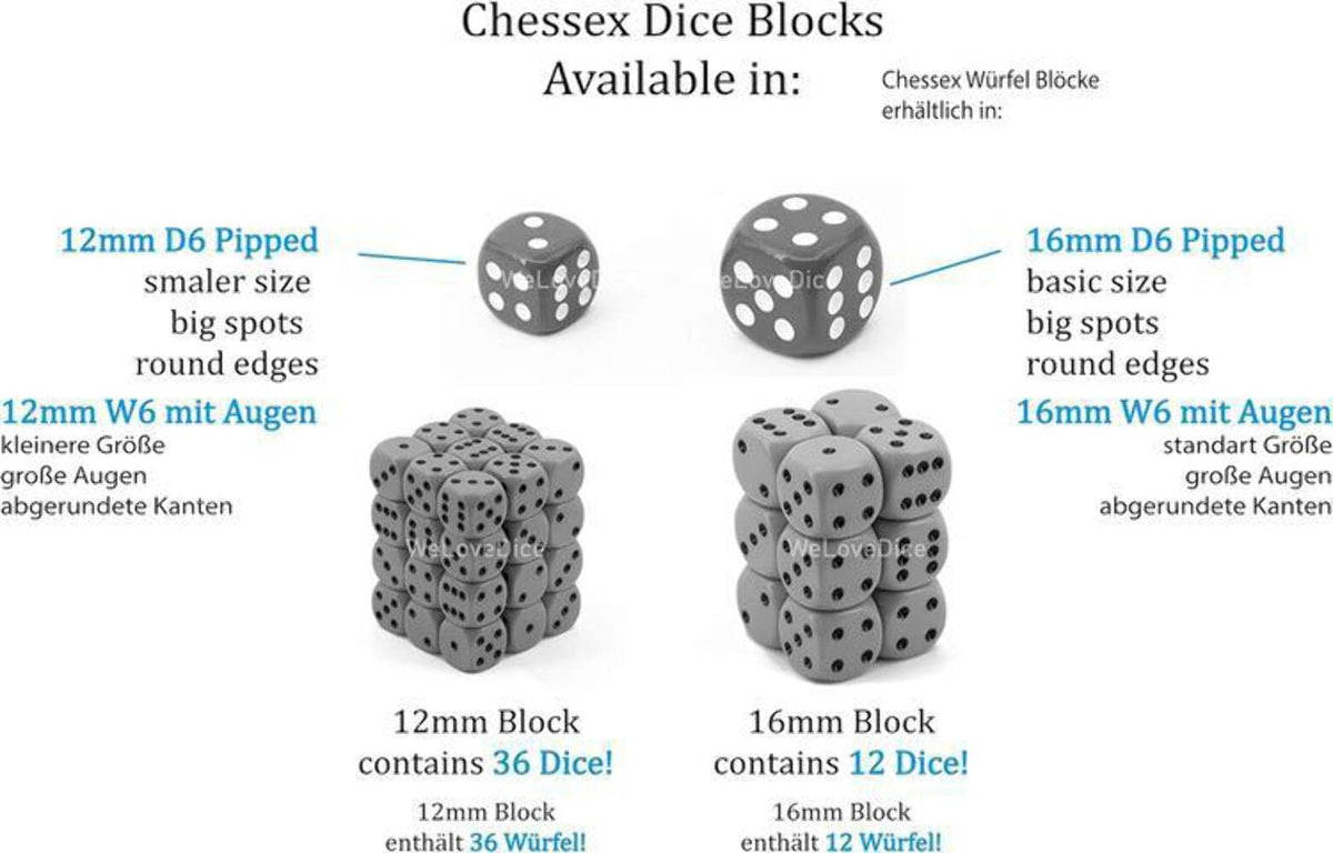 Chessex D&D Dice-12mm Gemini Black, Green, and Gold Plastic Polyhedral Dice Set-Dungeons and Dragons Dice Includes 36 Dice - D6, (CHX26839)