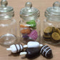 3pc Miniature Food Chocolate Cookie Cake Dollhouse Donut Candy in Clear Glass Mini Bottle Fruit #MF060