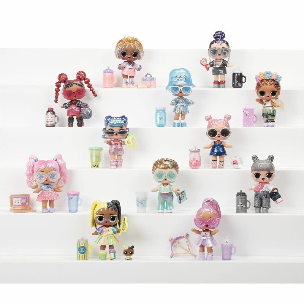 L.O.L. Surprise! Present Surprise Series 2, Glitter Star Sign Doll with 8 Surprises - Colorful Fun Collectible Doll Playset with Doll Accessories