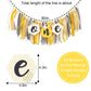 Bee Theme High Chair Banner - Happy 1st Bee Day Birthday Banner, First Birthday Decoration for Boys and Girls, Bumble Be e Themed Bday Party