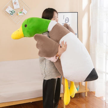 psmacra Mallard Duck Plush, Duck Stuffed Animals,Realistic Soft Furry Duck Stuffed Animal Pillow,Cute Toy Gift for Every one (62.9)