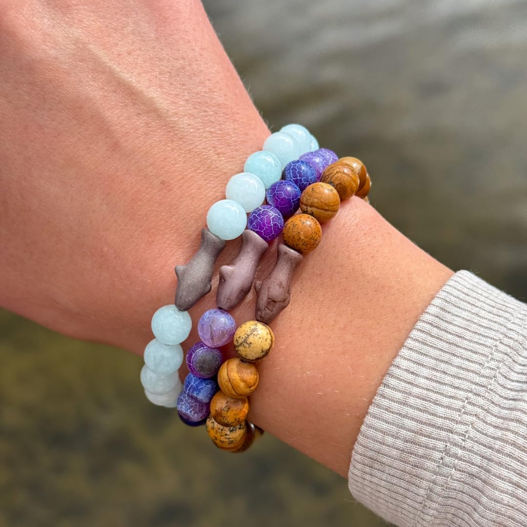 Fahlo Shark Tracking Bracelet, Coral Reef Violet