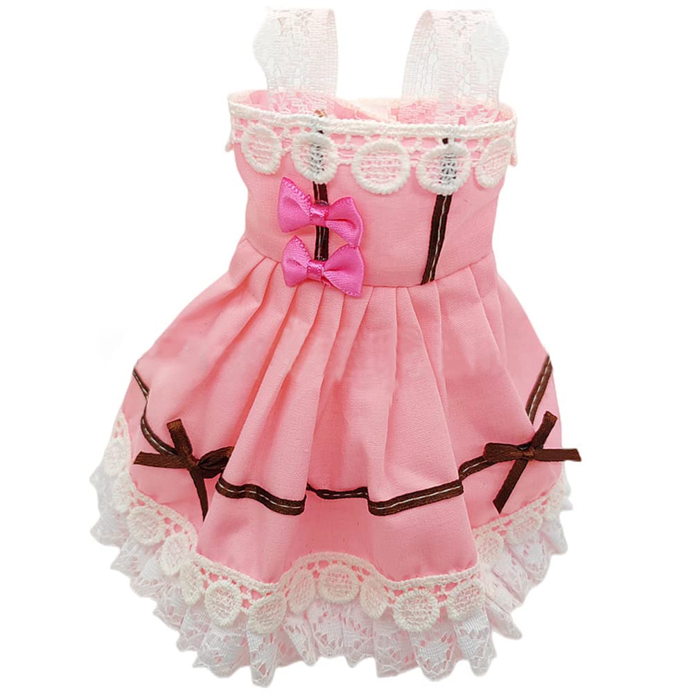 SingYang bjd Doll Dress, 12" Smart Doll cat Ear Accessories and Dress, 1/6 Ball Joint Doll Lolita Dress (Clothes only, Doll not Included)