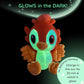 1i4 Group Glow in the Dark - Phoenix - Microwavable & Weighted Plush Stuffed Animal - Heated Plushie for Warmth - Cute, Soft, Cozy Toy for Adults