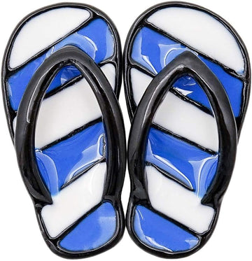 Blue 1/12 Miniature Beach Flip Flops Dollhouse Decoration Accessories, Dollhouse Decor, Dollhouse Accessories, Ornamental