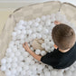 3 Sprouts Kids Pop-Up Ball Pit, Balls Not Included, Checkerboard Beige