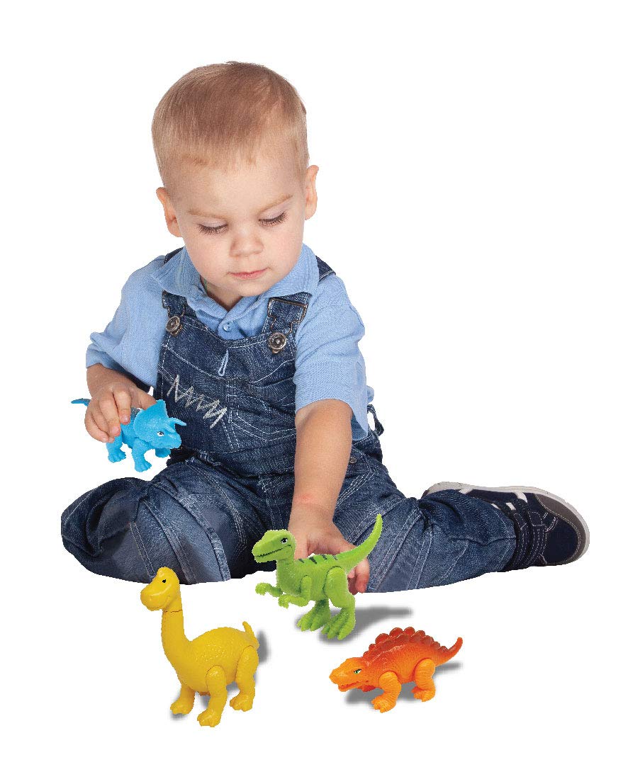 Kiddieland Dinosaur Safari Truck - Toy Vehicle with 5 Roaring Dino Figures