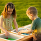 Noble Toys Wooden Toddler Triple Bin Sensory Table | Toddlers Activity Play for Outside | Sand and Water Table for Age 18 Months+ | Fill with Craft
